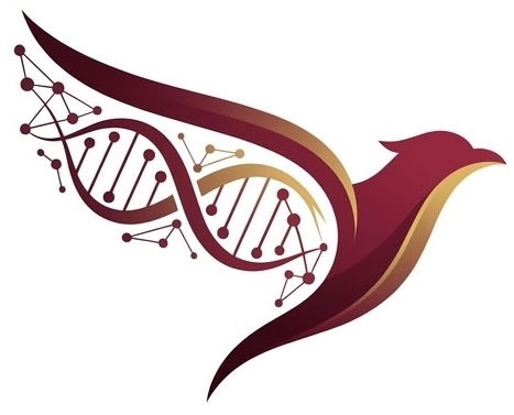 WINGS logo: stylized wild bird with a DNA helix
